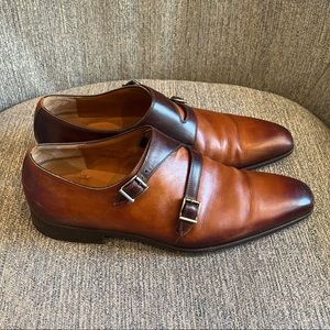 Brown Monk Straps Dress Shoe - Neiman Marcus
